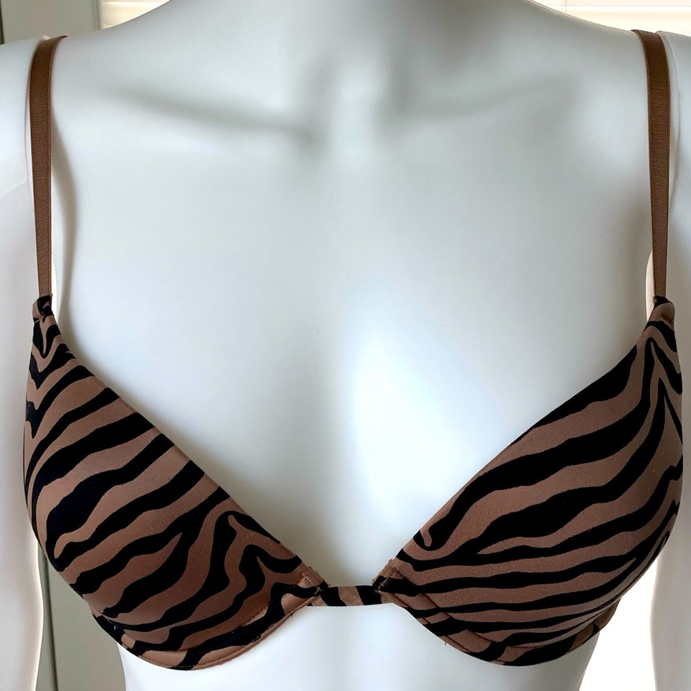 Wonderbra Tiger Stripes Bra Light Brown/Black 36C